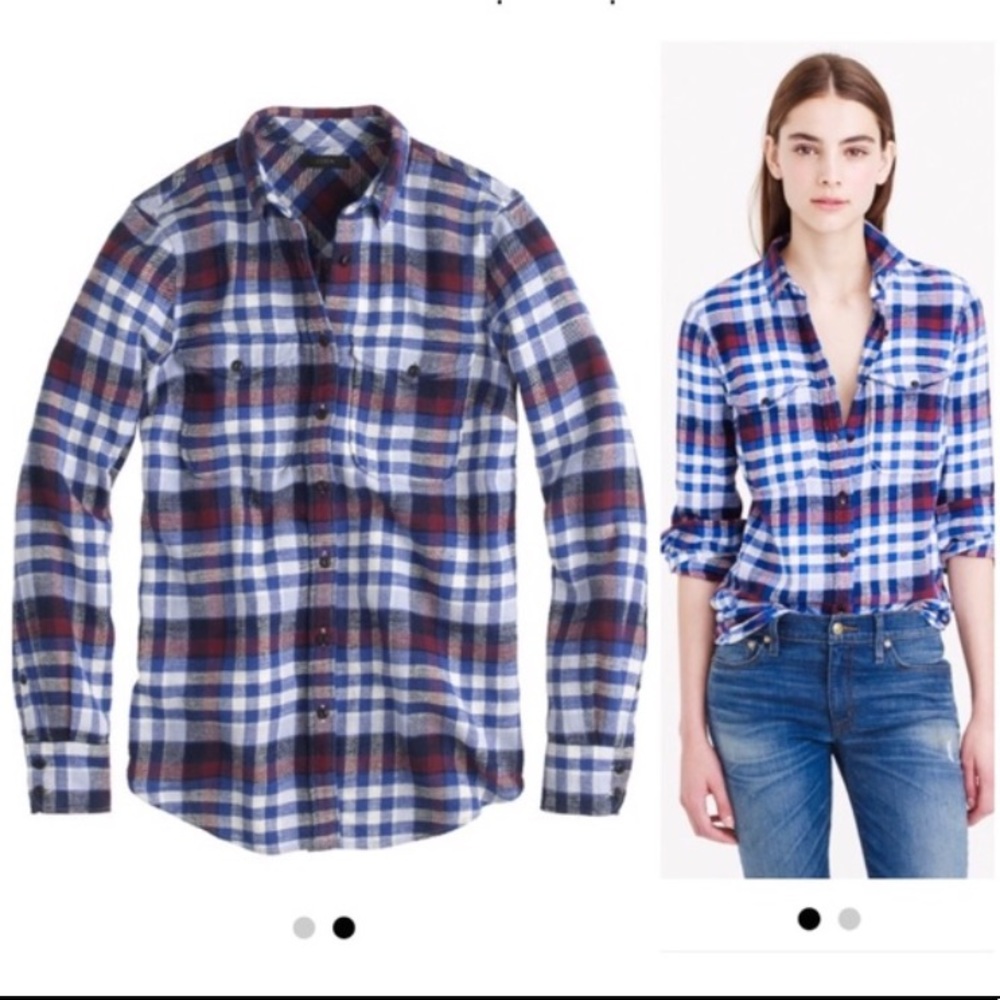 J. Crew Boyfriend Flannel shirt